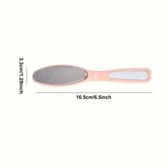 Stainless Steel Double Headed Foot Scrubbing Board for Dead Skin Removal