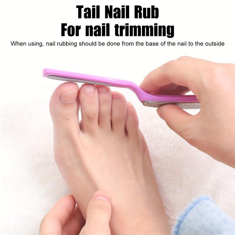 Stainless Steel Double Headed Foot Scrubbing Board for Dead Skin Removal