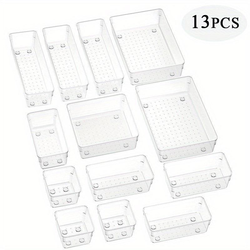 Plastic Cosmetic Storage Box Set 4pcs 8pcs 13pcs 25pcs