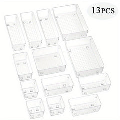 Plastic Cosmetic Storage Box Set 4pcs 8pcs 13pcs 25pcs