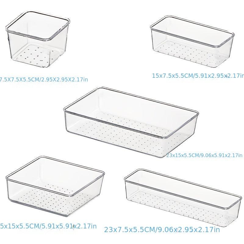 Plastic Cosmetic Storage Box Set 4pcs 8pcs 13pcs 25pcs