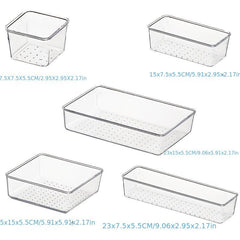 Plastic Cosmetic Storage Box Set 4pcs 8pcs 13pcs 25pcs