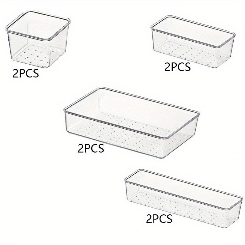 Plastic Cosmetic Storage Box Set 4pcs 8pcs 13pcs 25pcs