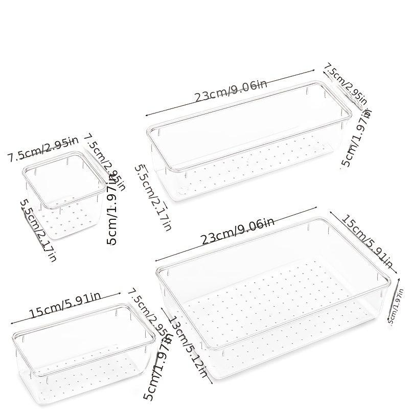 Plastic Cosmetic Storage Box Set 4pcs 8pcs 13pcs 25pcs