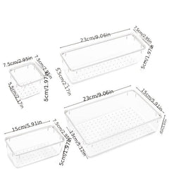 Plastic Cosmetic Storage Box Set 4pcs 8pcs 13pcs 25pcs