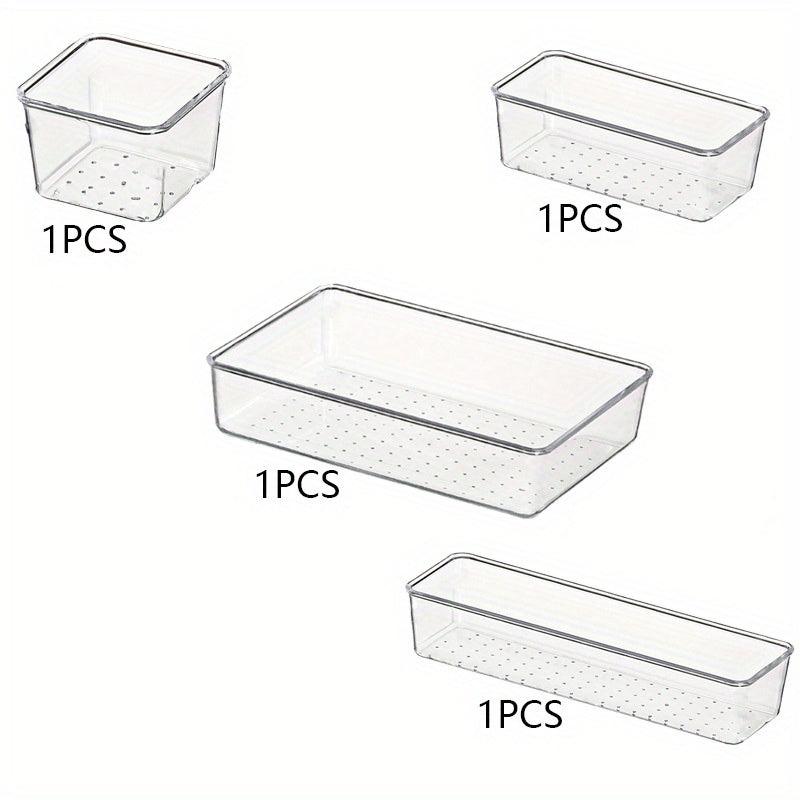 Plastic Cosmetic Storage Box Set 4pcs 8pcs 13pcs 25pcs