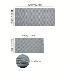 Anti Slip Shower Stall Mat with Drain Holes and Suction Cup
