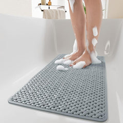 Anti Slip Shower Stall Mat with Drain Holes and Suction Cup