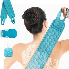 3pcs Thickened Rubbing Back Strip Bath Ball Gloves Men Women Home Essential