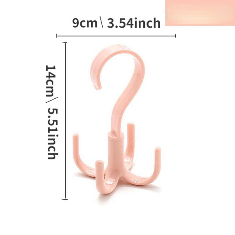 Rotatable Clothes Storage Rack Multifunctional Clothes Hanging Hook