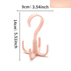 Rotatable Clothes Storage Rack Multifunctional Clothes Hanging Hook