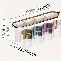 Automatic Toothpaste Dispenser With Toothbrush Holder
