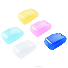 5pcs Translucent Toothbrush Case Protector Box Bathroom Accessories