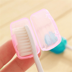 5pcs Translucent Toothbrush Case Protector Box Bathroom Accessories