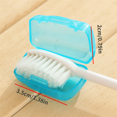 5pcs Translucent Toothbrush Case Protector Box Bathroom Accessories