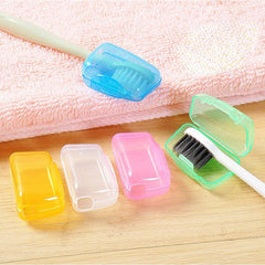 5pcs Translucent Toothbrush Case Protector Box Bathroom Accessories