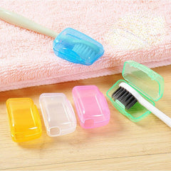 5pcs Translucent Toothbrush Case Protector Box Bathroom Accessories