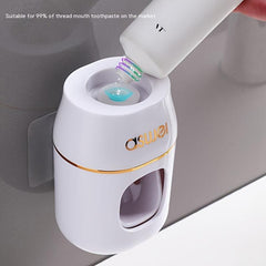 Automatic Toothpaste Squeezer Wall Mounted Punch Dispenser