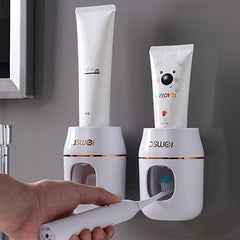 Automatic Toothpaste Squeezer Wall Mounted Punch Dispenser