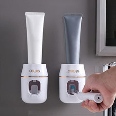 Automatic Toothpaste Squeezer Wall Mounted Punch Dispenser