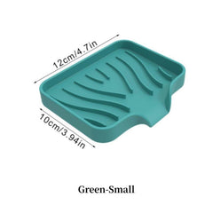 Silicone Drain Soap Dish Self Draining Soap Tray Anti-slip Storage Rack