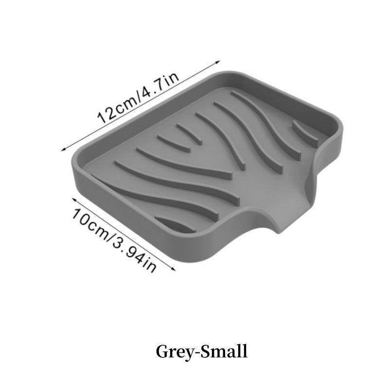 Silicone Drain Soap Dish Self Draining Soap Tray Anti-slip Storage Rack