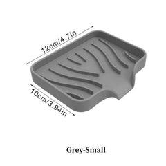 Silicone Drain Soap Dish Self Draining Soap Tray Anti-slip Storage Rack