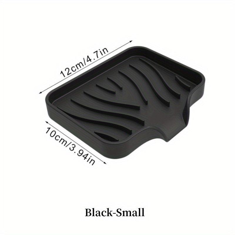 Silicone Drain Soap Dish Self Draining Soap Tray Anti-slip Storage Rack
