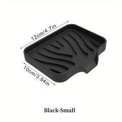 Silicone Drain Soap Dish Self Draining Soap Tray Anti-slip Storage Rack