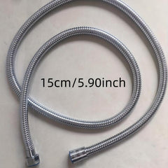 Stainless Steel Shower Head Tube Double Buckle Hot Cold Water Shower
