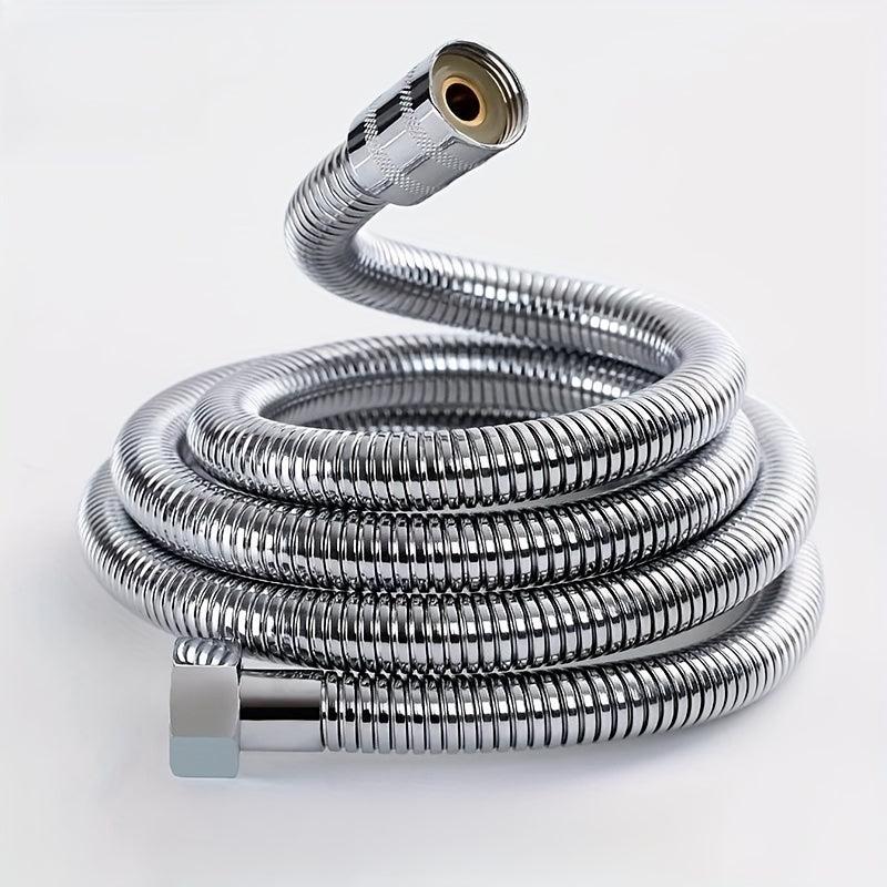 Stainless Steel Shower Head Tube Double Buckle Hot Cold Water Shower