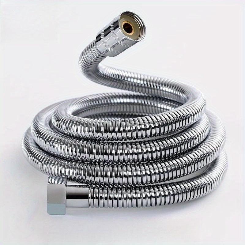 Stainless Steel Shower Head Tube Double Buckle Hot Cold Water Shower