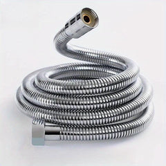 Stainless Steel Shower Head Tube Double Buckle Hot Cold Water Shower