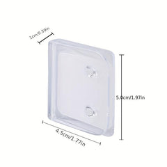 6pcs Punch Stick on Shower Curtain Fixer Bathroom Cloth Blackout