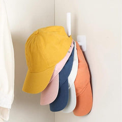 Self Adhesive Wall Hook Hat Holder Multifunctional Hanger Rack