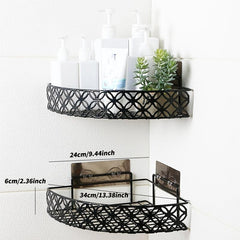 Single Layer Bathroom Corner Shelf Storage Rack