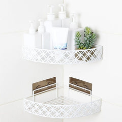 Single Layer Bathroom Corner Shelf Storage Rack