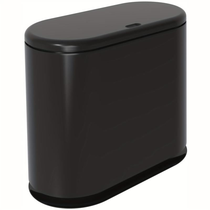 Rectangular Plastic Trash Can with Press Lid 10L