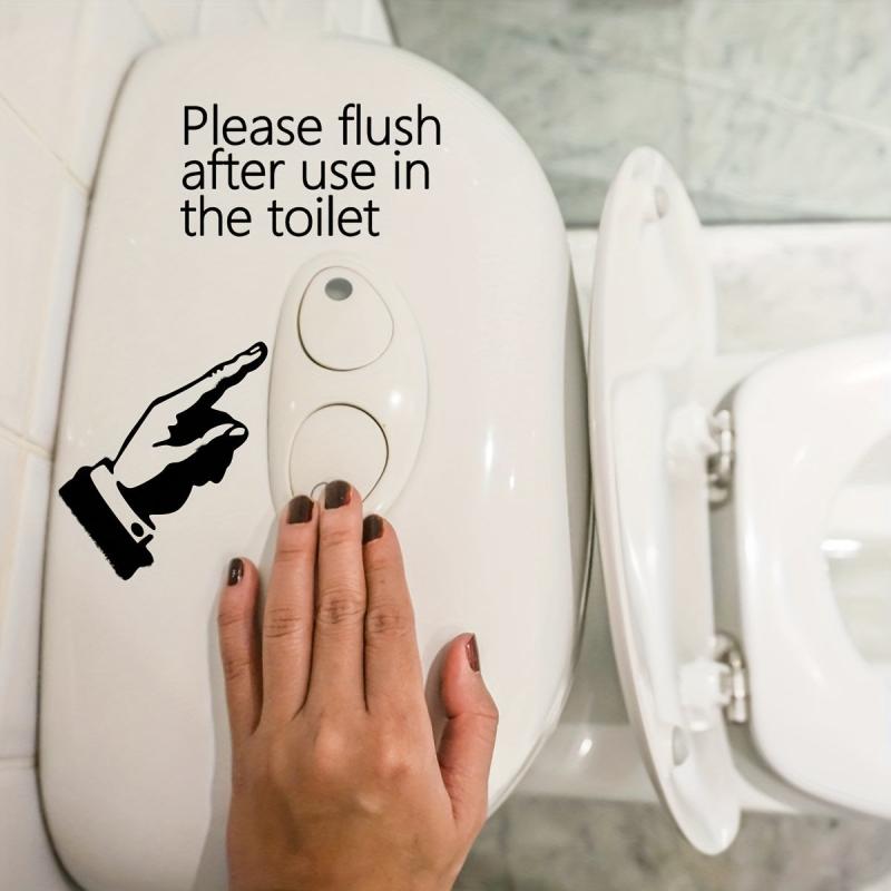 Funny Toilet Lid Decal Self Adhesive Sticker Bathroom Decor