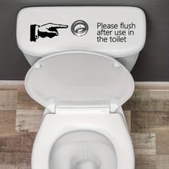 Funny Toilet Lid Decal Self Adhesive Sticker Bathroom Decor