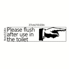 Funny Toilet Lid Decal Self Adhesive Sticker Bathroom Decor
