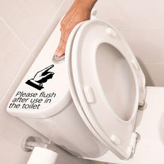Funny Toilet Lid Decal Self Adhesive Sticker Bathroom Decor