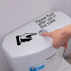 Funny Toilet Lid Decal Self Adhesive Sticker Bathroom Decor
