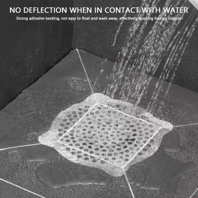 Shower Drain Hair Catcher Mesh Stickers - Floor Drain Filter