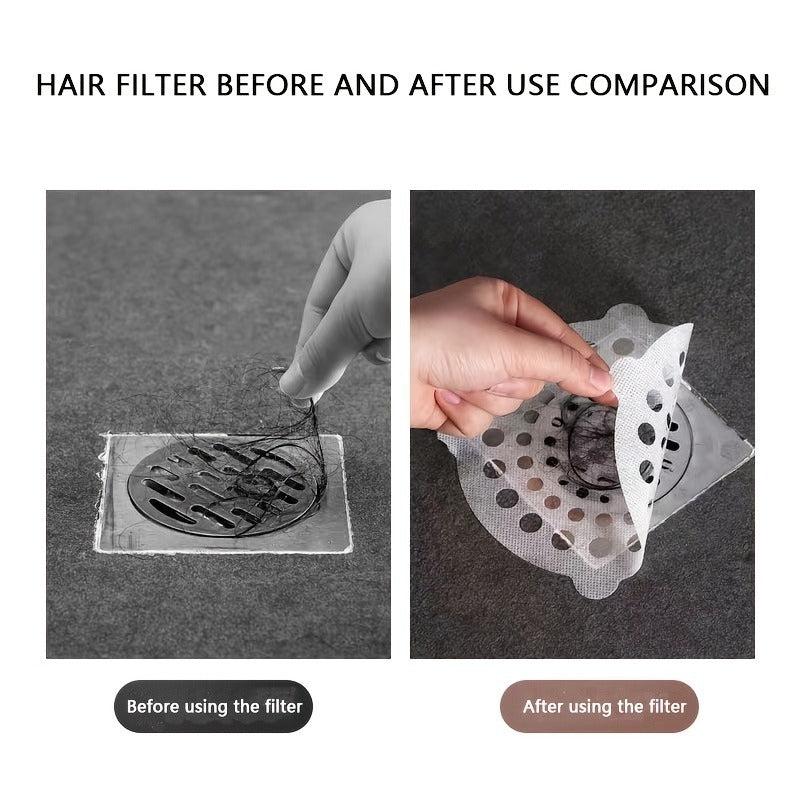 Shower Drain Hair Catcher Mesh Stickers - Floor Drain Filter
