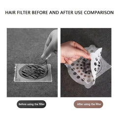 Shower Drain Hair Catcher Mesh Stickers - Floor Drain Filter