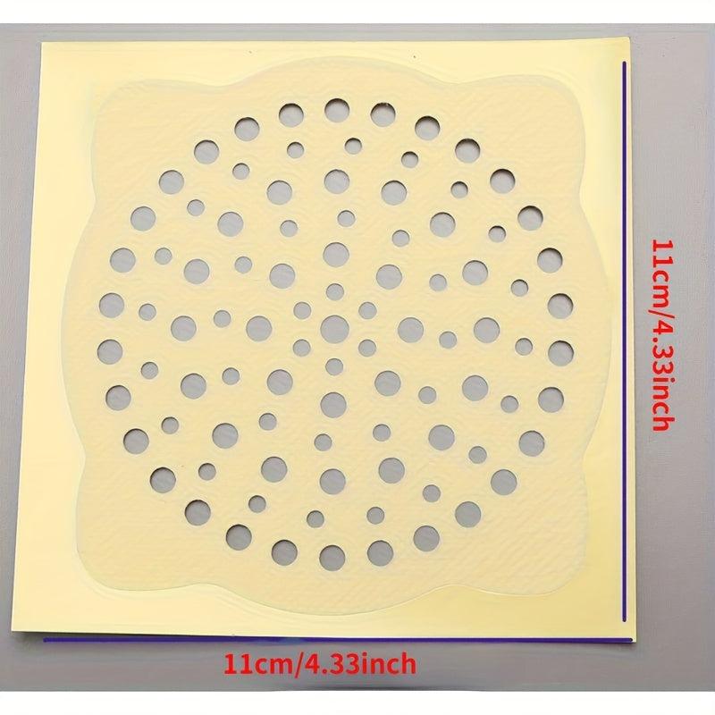 Shower Drain Hair Catcher Mesh Stickers - Floor Drain Filter