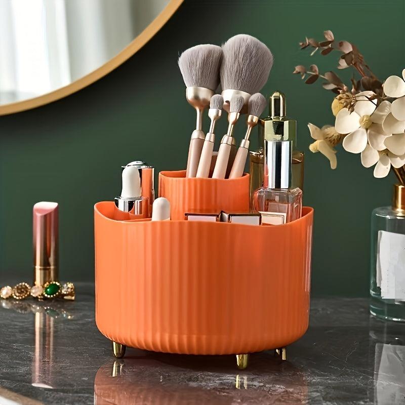 Cosmetic Storage Box 360 Rotating Makeup Brush Desktop Pen Holder