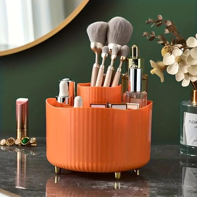 Cosmetic Storage Box 360 Rotating Makeup Brush Desktop Pen Holder