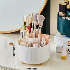 Cosmetic Storage Box 360 Rotating Makeup Brush Desktop Pen Holder